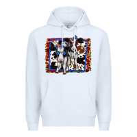 White 4th of July Cows Holstein Cows Premium Hoodie - Jasminsmagicworld