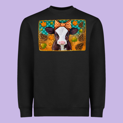 Autumn Baby Cow Heavyweight Sweatshirt Designed By Jasminsmagicworld