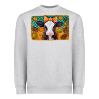 Heather Grey autumn baby cow Heavyweight Sweatshirt - Jasminsmagicworld