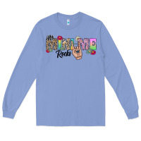 Colony Blue my mini me rocks Long Sleeve Tee - CowhideDigitalArt