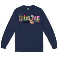 Navy my mini me rocks Long Sleeve Tee - CowhideDigitalArt