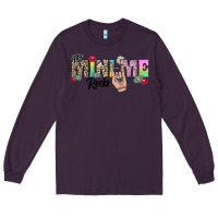 Plum my mini me rocks Long Sleeve Tee - CowhideDigitalArt