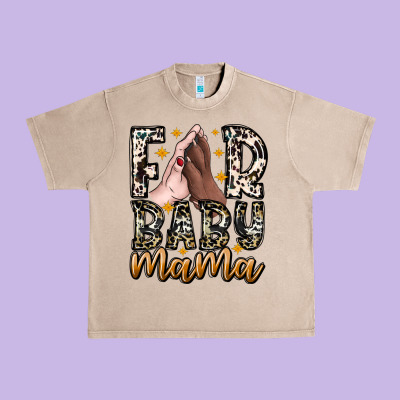 Fur Baby Mama Urban Heavy Tee Designed By Cowhidedigitalart