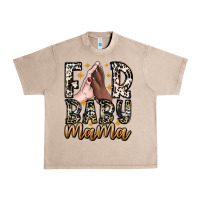 French Oak Fur Baby Mama Urban Heavy Tee - CowhideDigitalArt