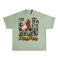Oil Green Fur Baby Mama Urban Heavy Tee - CowhideDigitalArt