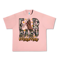 Salmon Fur Baby Mama Urban Heavy Tee - CowhideDigitalArt