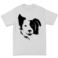 Dove Grey dog, collie, dogs, collies, border collies, puppy, sheepdog Premium Tee - linhVisuals