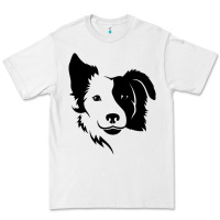 White dog, collie, dogs, collies, border collies, puppy, sheepdog Premium Tee - linhVisuals