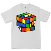 Dove Grey rubik cube Premium Tee - linhVisuals
