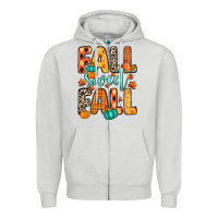 Dove Grey Fall sweet Fall Zipper Hoodie - RanaPortraitStore