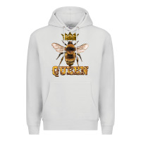 Dove Grey queen bee Premium Hoodie - Artiststas