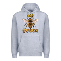 Heather Grey queen bee Premium Hoodie - Artiststas