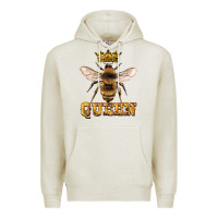 Oatmeal Heather queen bee Premium Hoodie - Artiststas
