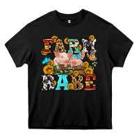 Black western farm babe Heavy Core Tee - OliviaCreatesArt