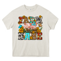 Cream western farm babe Heavy Core Tee - OliviaCreatesArt