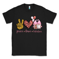 Black Peace Love Valentines Gnomes Classic Tee - Jasminsmagicworld