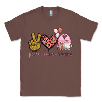Chestnut Peace Love Valentines Gnomes Classic Tee - Jasminsmagicworld
