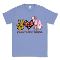 Colony Blue Peace Love Valentines Gnomes Classic Tee - Jasminsmagicworld