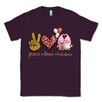 Plum Peace Love Valentines Gnomes Classic Tee - Jasminsmagicworld