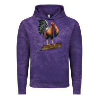 Cloud Purple american game rooster standing Vintage Hoodie - LillyAllenDesigns
