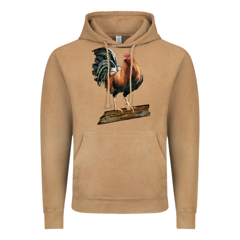American Game Rooster Standing Vintage Hoodie by LillyAllenDesigns | Teevron