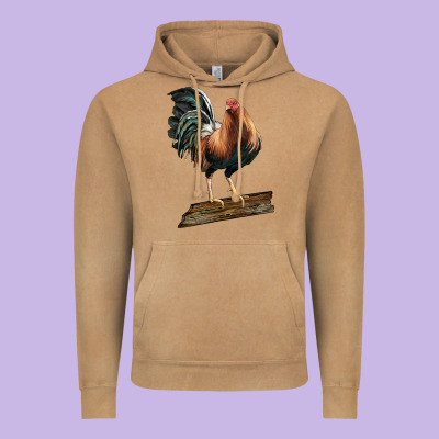 American Game Rooster Standing Vintage Hoodie Designed By Lillyallendesigns