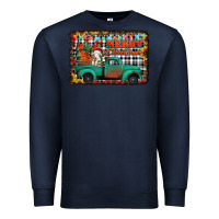 Navy merry christmas farm truck Premium Sweatshirt - Jasminsmagicworld