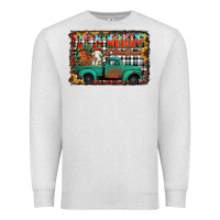 Oatmeal Heather merry christmas farm truck Premium Sweatshirt - Jasminsmagicworld