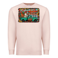 Pale Pink merry christmas farm truck Premium Sweatshirt - Jasminsmagicworld