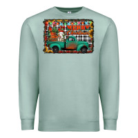 Seafoam merry christmas farm truck Premium Sweatshirt - Jasminsmagicworld
