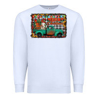 White merry christmas farm truck Premium Sweatshirt - Jasminsmagicworld
