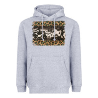 Heather Grey leopard cowhide pattern background Heavyweight Hoodie - Jasminsmagicworld