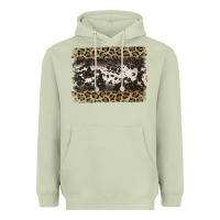 Matcha leopard cowhide pattern background Heavyweight Hoodie - Jasminsmagicworld