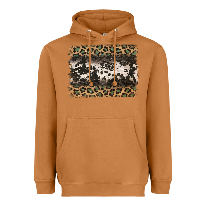 Leopard Cowhide Pattern Background Heavyweight Hoodie by Jasminsmagicworld | Teevron
