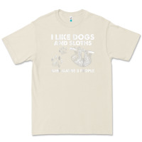 Bone i like dogs and sloths and maybe 3 people funny animals Premium Tee - linhVisuals