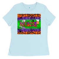 Baby Blue halloween nurse tumbler Ladies Tee - BundleAndBundleShop