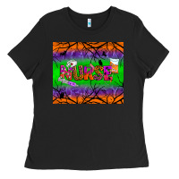 Black halloween nurse tumbler Ladies Tee - BundleAndBundleShop