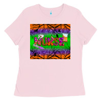 Bubblegum Pink halloween nurse tumbler Ladies Tee - BundleAndBundleShop