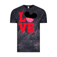 Cloud Black Minnie Mouse Vintage Tee - CowhideDigitalArt