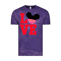 Cloud Purple Minnie Mouse Vintage Tee - CowhideDigitalArt