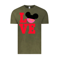 Vintage Olive Minnie Mouse Vintage Tee - CowhideDigitalArt