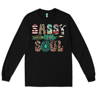 Black sassy little soul Long Sleeve Tee - CowhideDigitalArt