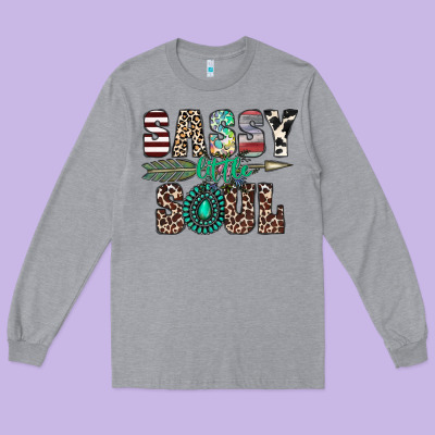 Sassy Little Soul Long Sleeve Tee Designed By Cowhidedigitalart