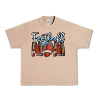 Burro Football Mom Urban Heavy Tee - CowhideDigitalArt