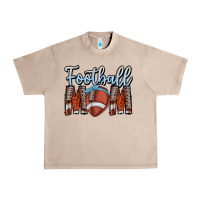 French Oak Football Mom Urban Heavy Tee - CowhideDigitalArt
