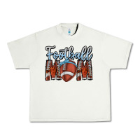 Pistachio Football Mom Urban Heavy Tee - CowhideDigitalArt