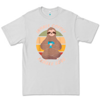 Dove Grey inhale coffee exhale love sloth namaste yoga lover Premium Tee - linhVisuals
