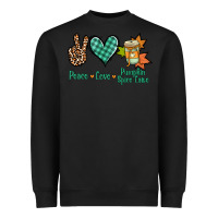 Black peace love pumpkin spice latte Heavyweight Sweatshirt - Jasminsmagicworld