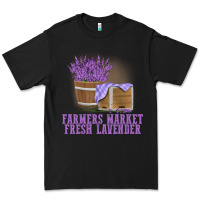 Black Farmers Market Fresh Lavender Premium Tee - linhVisuals