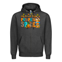 Charcoal Heather My blood type is pumpkin spice Zipper Hoodie - RanaPortraitStore